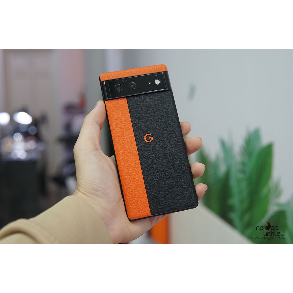 Ốp dán da điện thoai Google Pixel 6/ 6Pro  – Da Bò Thật 100% - Chính Hãng Nét Đẹp Tinh Tế