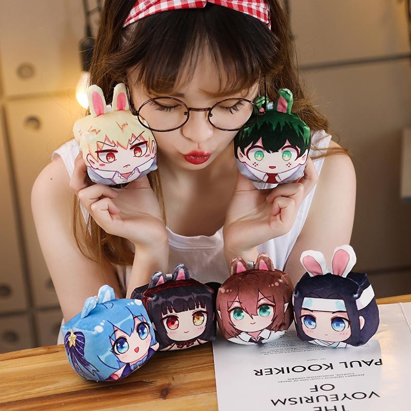 (new) Thú bông móc khóa hình Gối mochi Sakura anime chibi