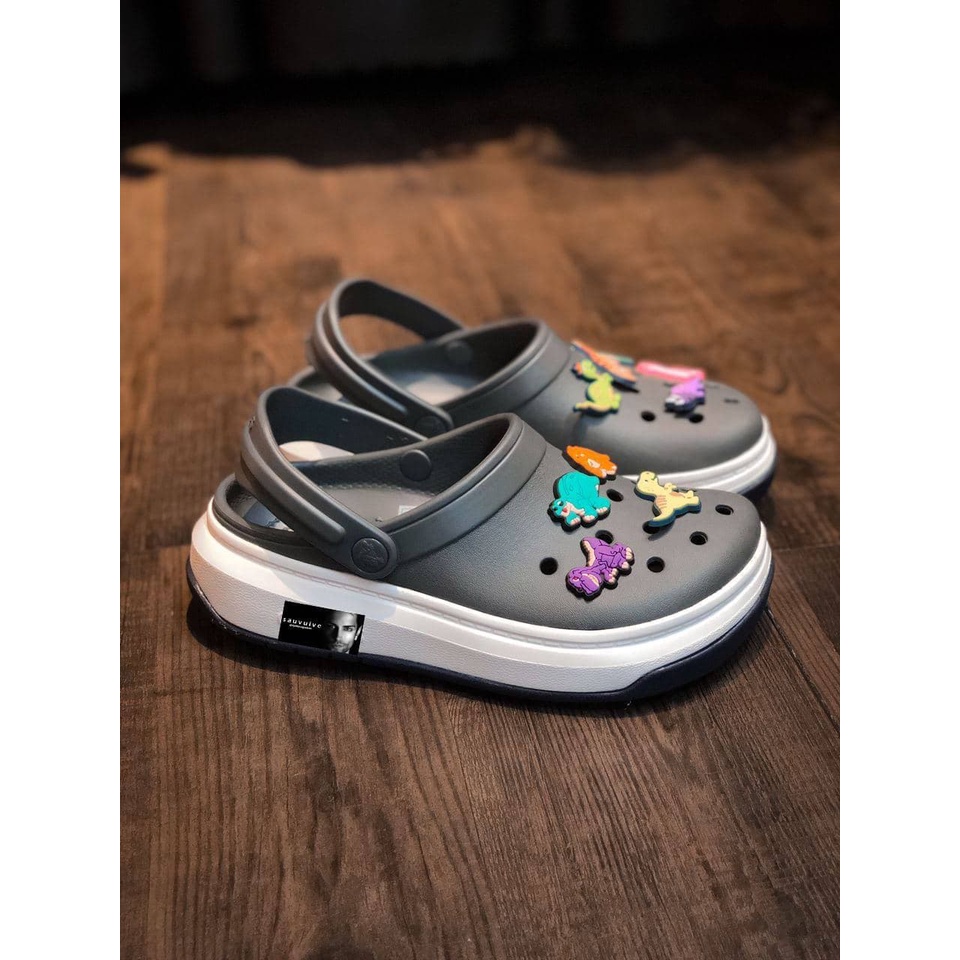 Dép Cross Nam Nữ Band Full Force Chính Hãng, Sục retro , đế mới thêm viền chống trơn , nhựa nguyên đôi đi mưa | BigBuy360 - bigbuy360.vn