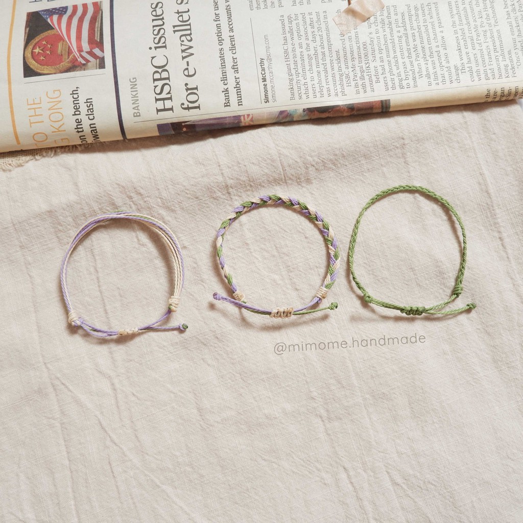 Set waterproof phối màu tím xanh lá kem