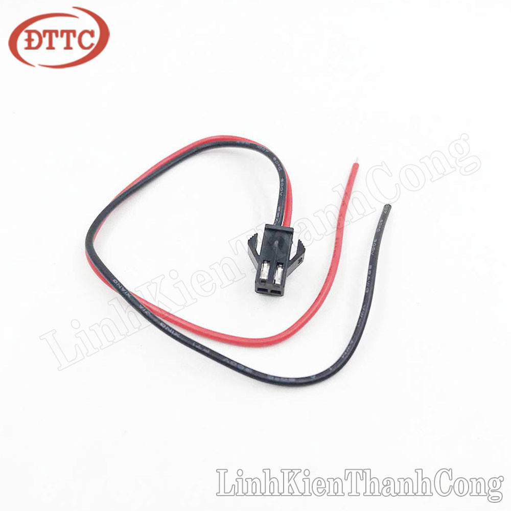 Cáp 2 sợi, 1 đầu cái SM2.54-2P dài 20cm (lõi 22AWG)