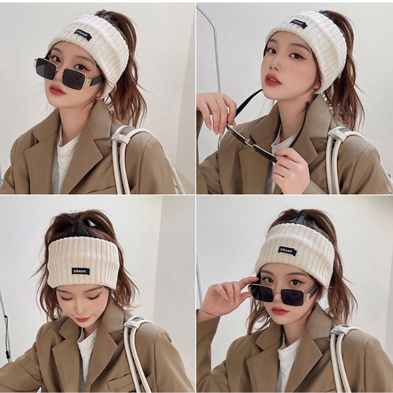 Băng Đô Đan Len Thời Trang Thu Đông Xinh Xắn Cho Nữ