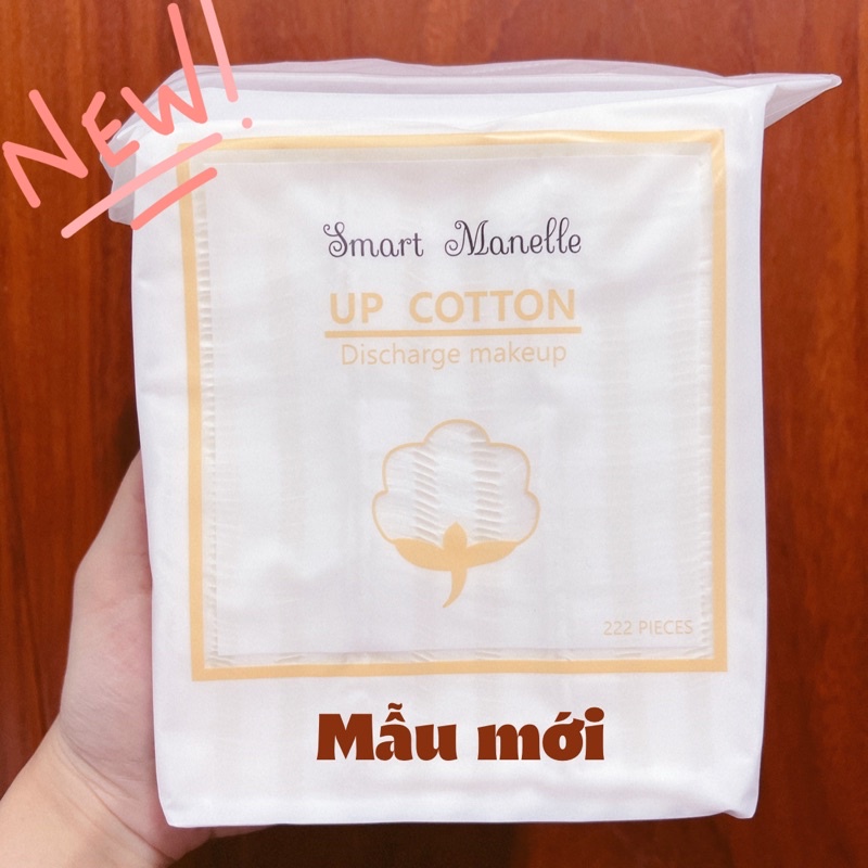 Bông tẩy trang cotton pads 222 miếng nội địa trung | Bông tẩy trang Nhật Natural 222m-Nhật | Bông 3 lớp