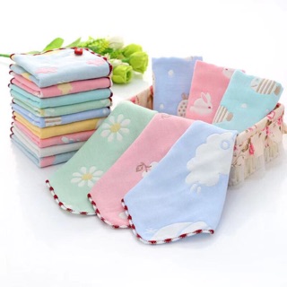 SÉT 5 KHĂN SỮA SỢI TRE CHO BÉ