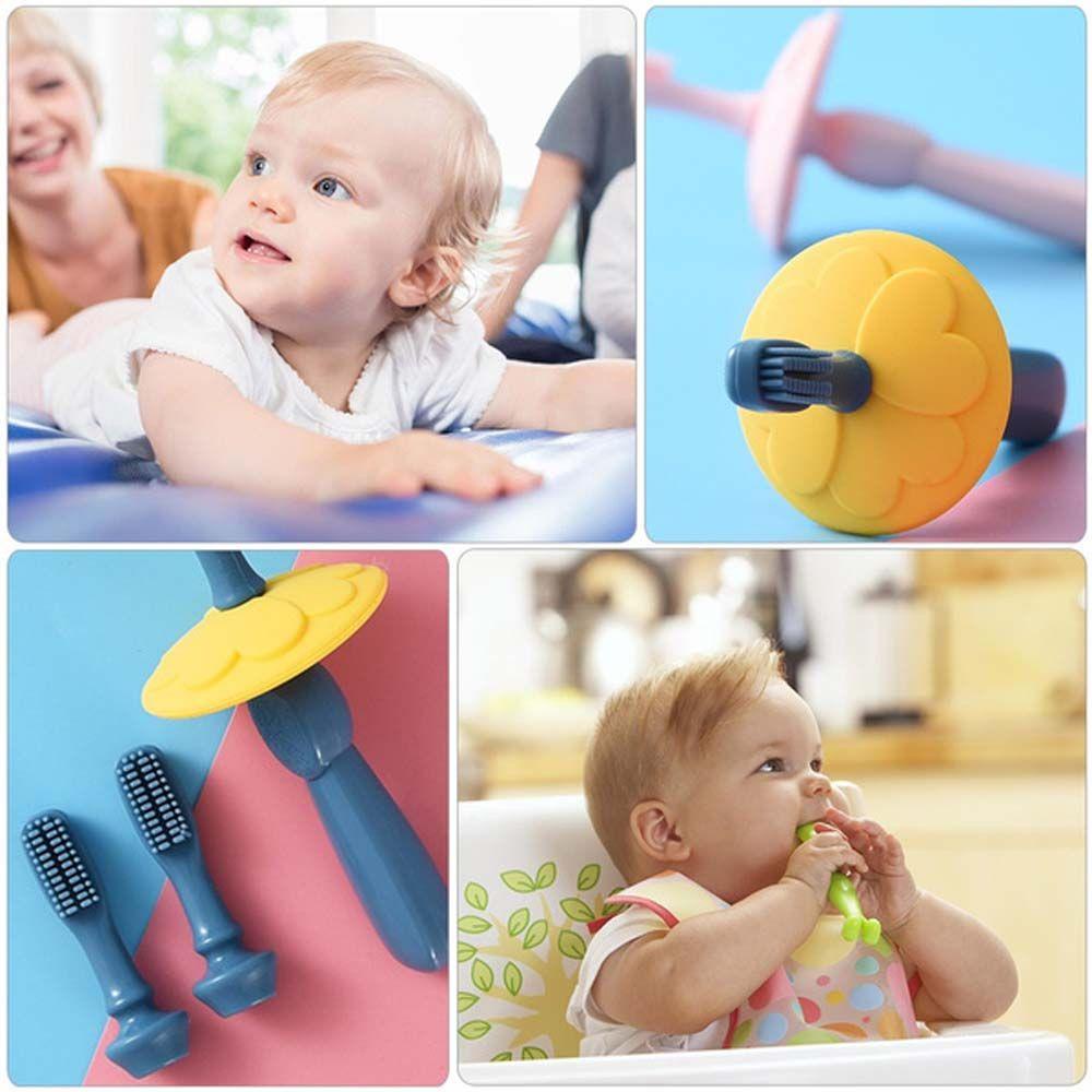 Bàn Chải Silicone Cấp Thực Phẩm Chăm Sóc Răng Cho Bé AUGUSTINA