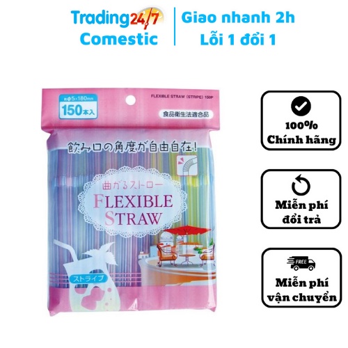 Set 150 ống hút cao cấp Flexible straw - NỘI ĐỊA NHẬT BẢN