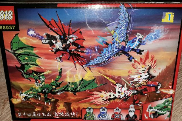 Lắp ráp 1 hộp LegoNinja Rồng có cánh 98037 có trên 130 chi tiết bằng nhựa ABS
