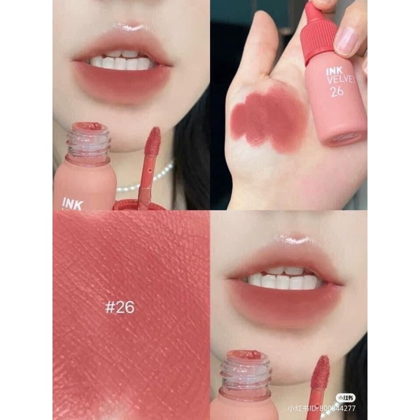 Son Môi Peripera Ink Velvet Nude Siêu Lì Bám Màu Cực Tốt - Màu 01-02-03-24-25-26-27-28