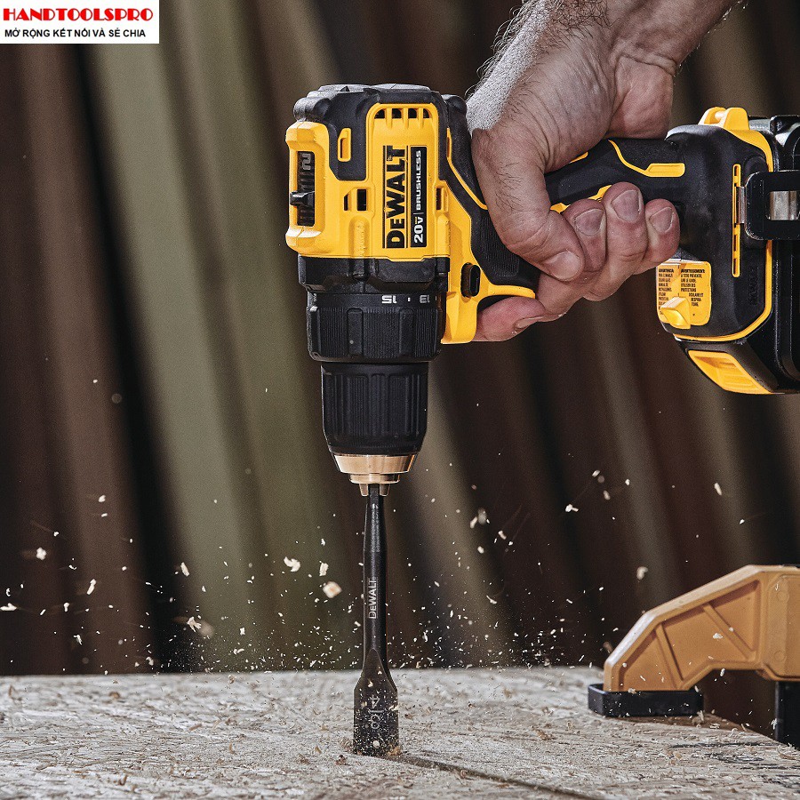 Máy khoan vặn vít dùng pin DeWALT 20V DCD708P2 (SET 5Ah) không chổi than