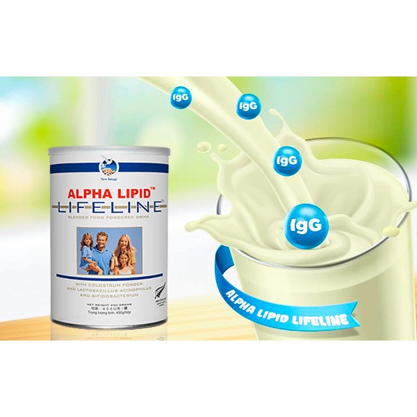 Sữa non Alpha Lipid USA 450g - Giúp tăng sức đề kháng, phục hồi nhanh sức khỏe