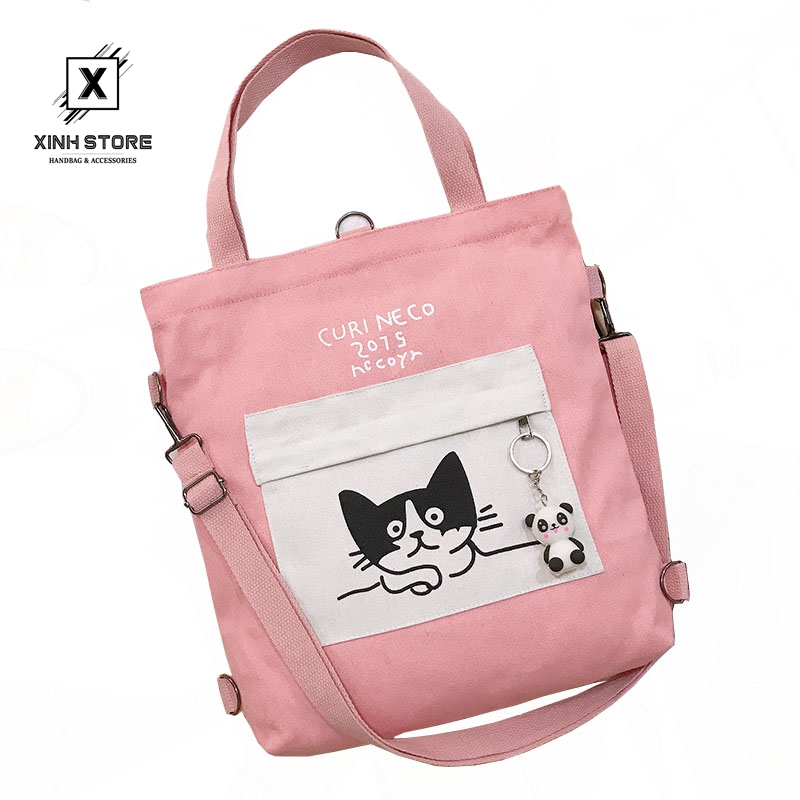 Túi Vải Tote XinhStore Hình Mèo