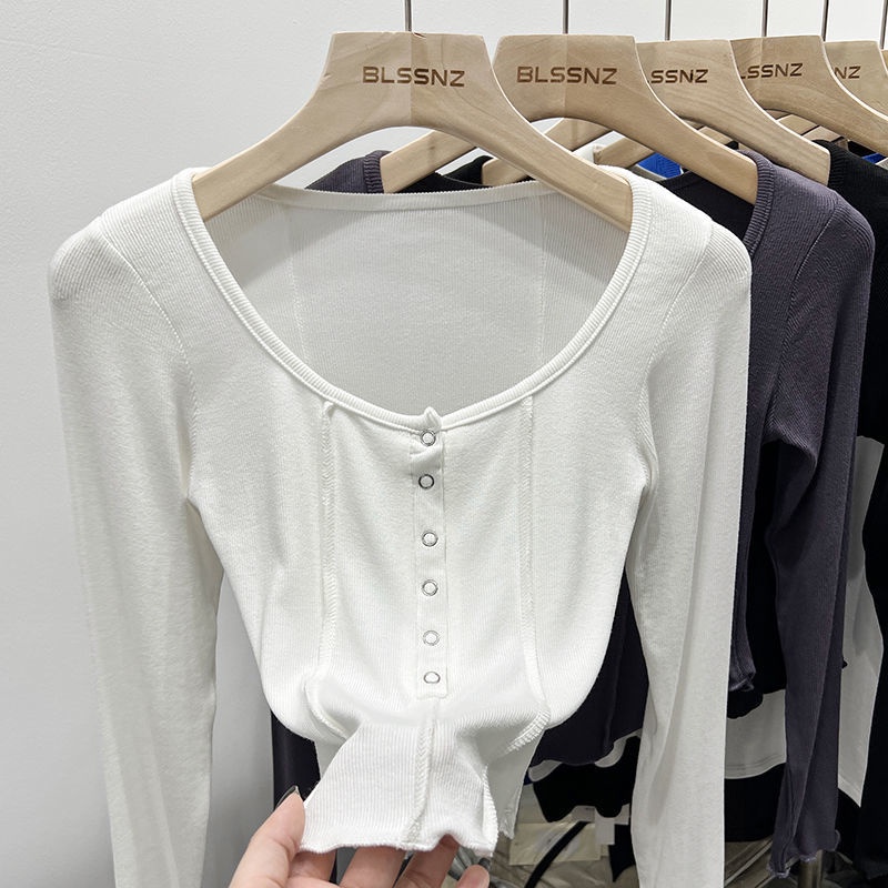 Áo Thun Lửng Tay Dài Thời Trang Dành Cho Nữ