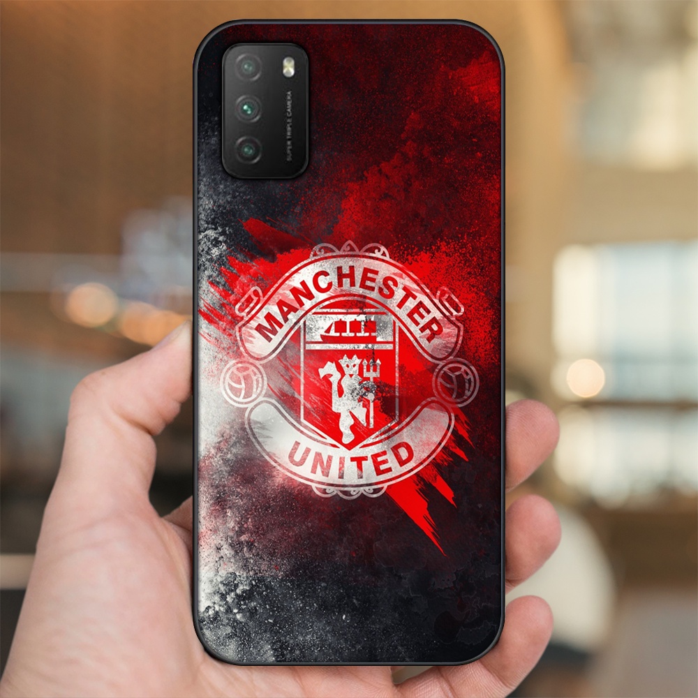 Ốp lưng Xiaomi Poco M3 viền đen in hình MU Manchester United