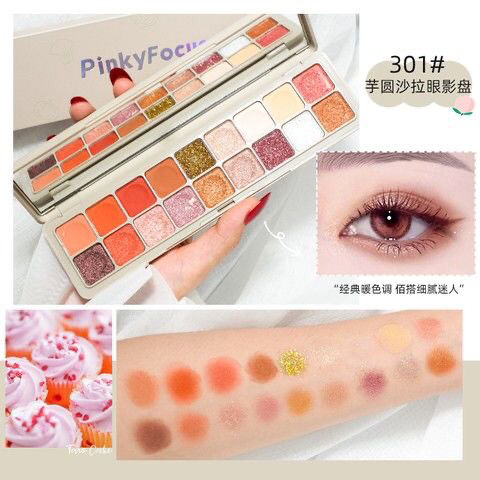Pinkyfocus (hàng Mới Về) Bảng Phấn Mắt Lấp Lánh Trang Điểm Cho Người Mới Bắt Đầu | BigBuy360 - bigbuy360.vn