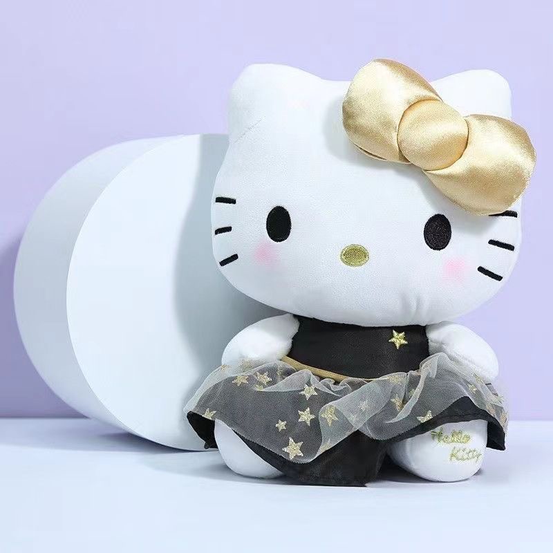 Búp bê thú bông hình Sanrio/ Kuromi/ Hello Kitty hoạt hình cho bé