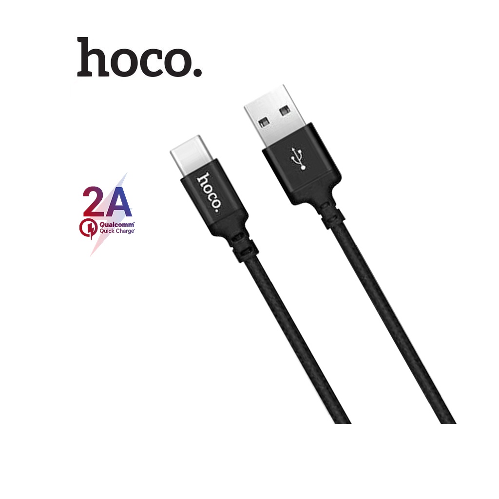 Cáp sạc dây dù 2A Hoco X.14 chân cắm Type-C truyền dữ liệu và đồng hóa ổn định cho Android dây dài 1M