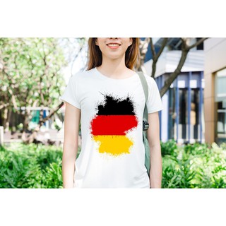 Áo thun Unisex lá cờ Germany Thoáng Mát