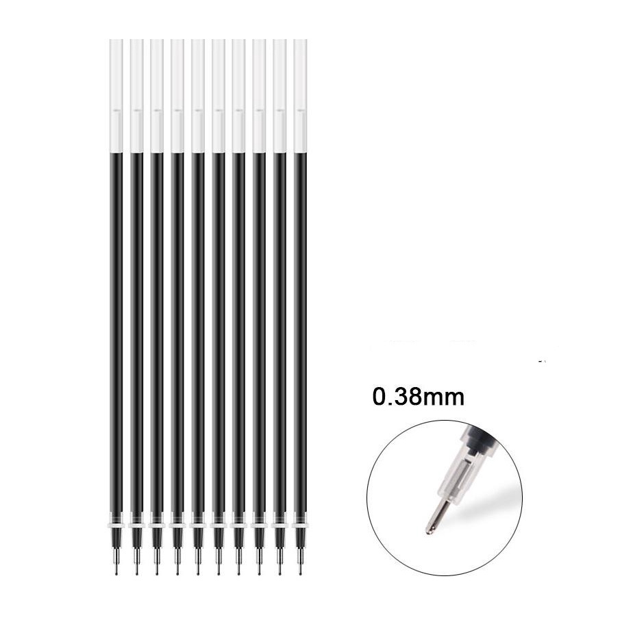 Set 50 Ruột Bút Bi Mực Đen / Đỏ Mực Xanh Ngòi 0.5mm