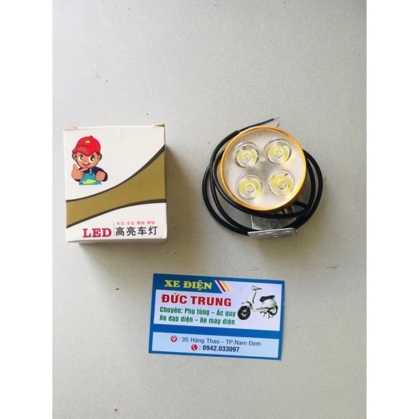 Đèn LED trợ sáng lắp ngoài xe điện, xe máy