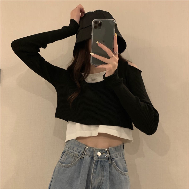 Áo Len Nữ Dài Tay Cổ Tròn Thời Trang Hàn Mới