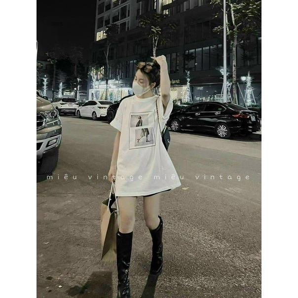 Áo phông tuyết tay lỡ khung hình