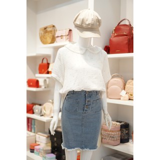 Áo Sơ Mi Linen Cổ Sen 302 Trắng