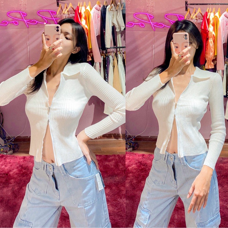 Zip top len gân hot hit