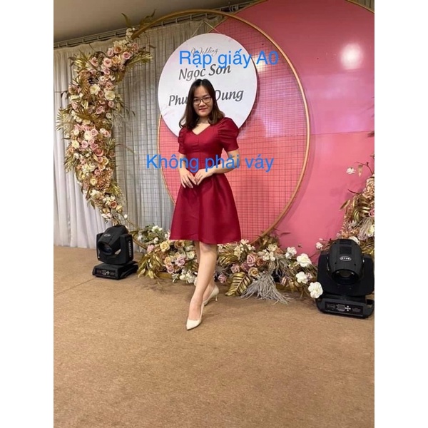 Rập giấy A0 váy tay phồng Helen không phải váy