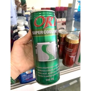 Lon nước làm mát lon xanh OKI