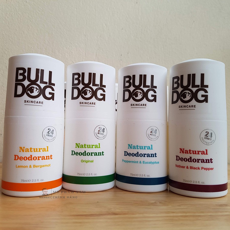 Lăn khử mùi cao cấp Bulldog, khử mùi 24h, thành phần từ thiên nhiên, hàng nhập khẩu UK