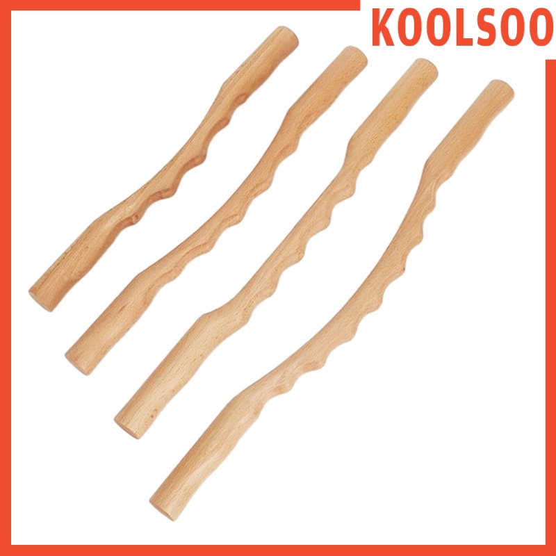 Set 4 que cạo gió bằng gỗ mát xa cổ/lưng/vai tiện lợi