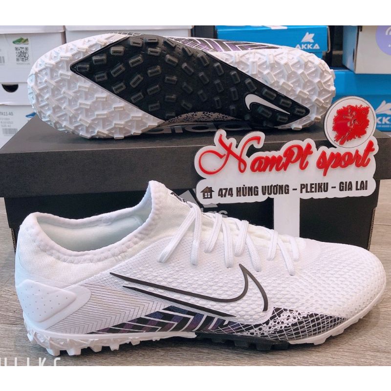 Có Bảo Hành | Giày Vapor 13 trắng TF | giày bóng đá giá rẻ sân cỏ nhân tạo