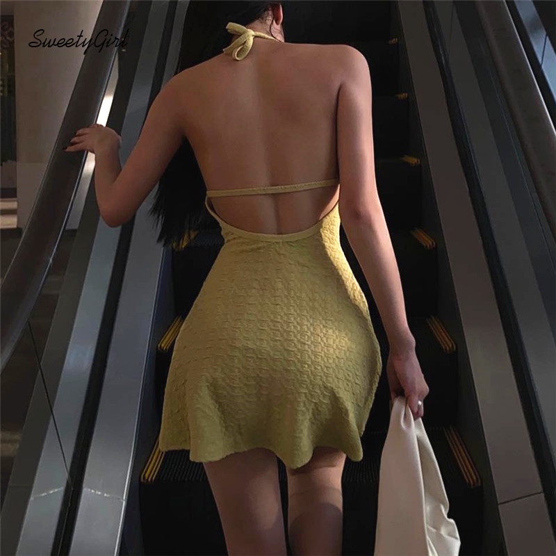 Đầm Mini Tay Ngắn Cổ Chữ V Màu Trơn Thời Trang 2022 Quyến Rũ Cho Nữ