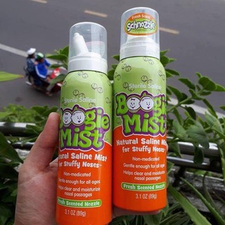 Xịt mũi vô trùng kháng khuẩn boogie mist xanh