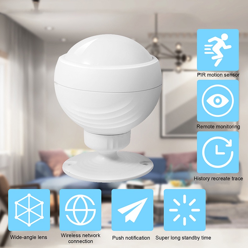 [xingflyVN]2.4GHz WiFi PIR Motion Sensor Human Body Sensor Detector Smart Home Alarm System