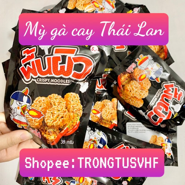 SNACK MÌ GÀ VIÊN THÁI LAN MÌ GÀ CAY CRISPY NOODLES