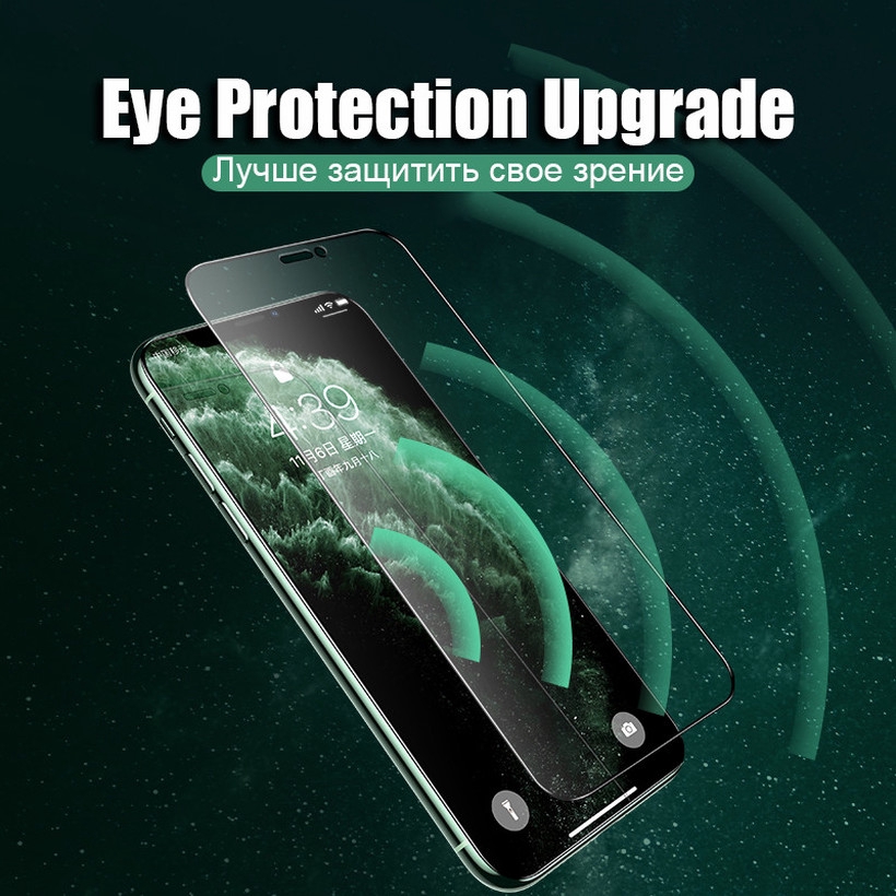 Ốp Điện Thoại Mặt Kính Cường Lực Màu Xanh Lá Cho iPhone 7 8 6 6s Plus X XR XS MAX SE 5 5s 11 12 13 14 Pro