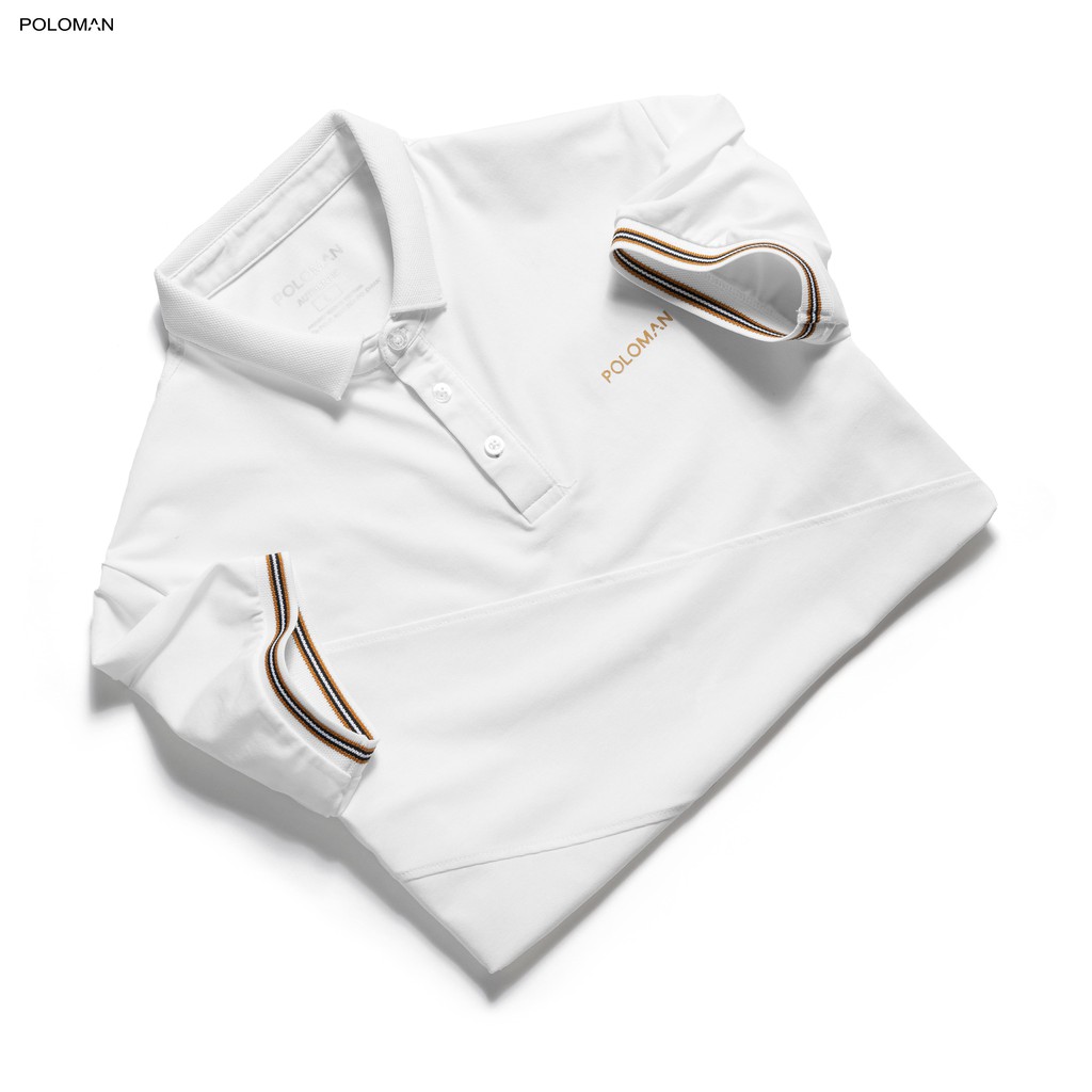 Áo Polo nam cổ bẻ phối CHAD vải cá sấu Cotton xuất xịn,chuẩn form, sang trọng - thanh lịch - POLOMAN | BigBuy360 - bigbuy360.vn