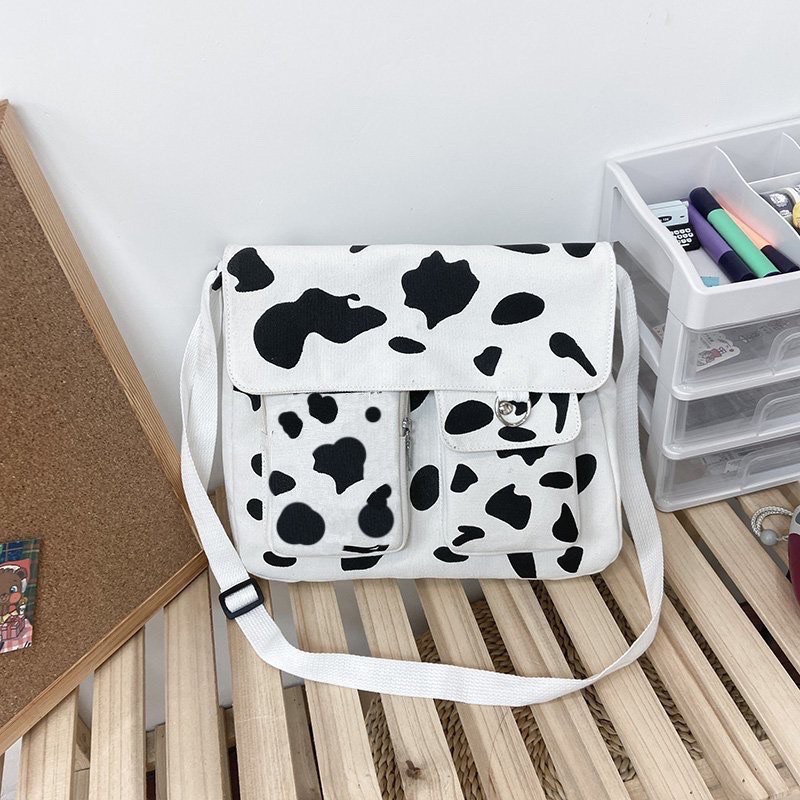 [Mã FAMAYWA2 giảm 10k đơn từ 50k] Túi Đeo Chéo Vải Bò Sữa Nắp | BigBuy360 - bigbuy360.vn