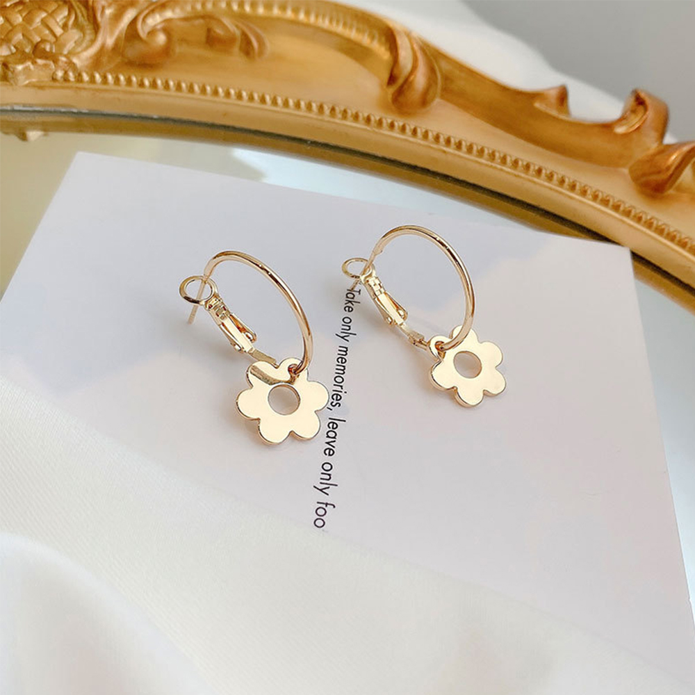 Bông tai tròn thời trang xinh xắn cho nữ