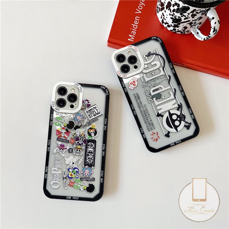Ốp Điện Thoại TPU Mềm Trong Suốt Chống Sốc In Hình One Piece Cho iPhone 6 6s 7 8 Plus 11 12 14 Pro XS Max XR X SE 13 Pro Max