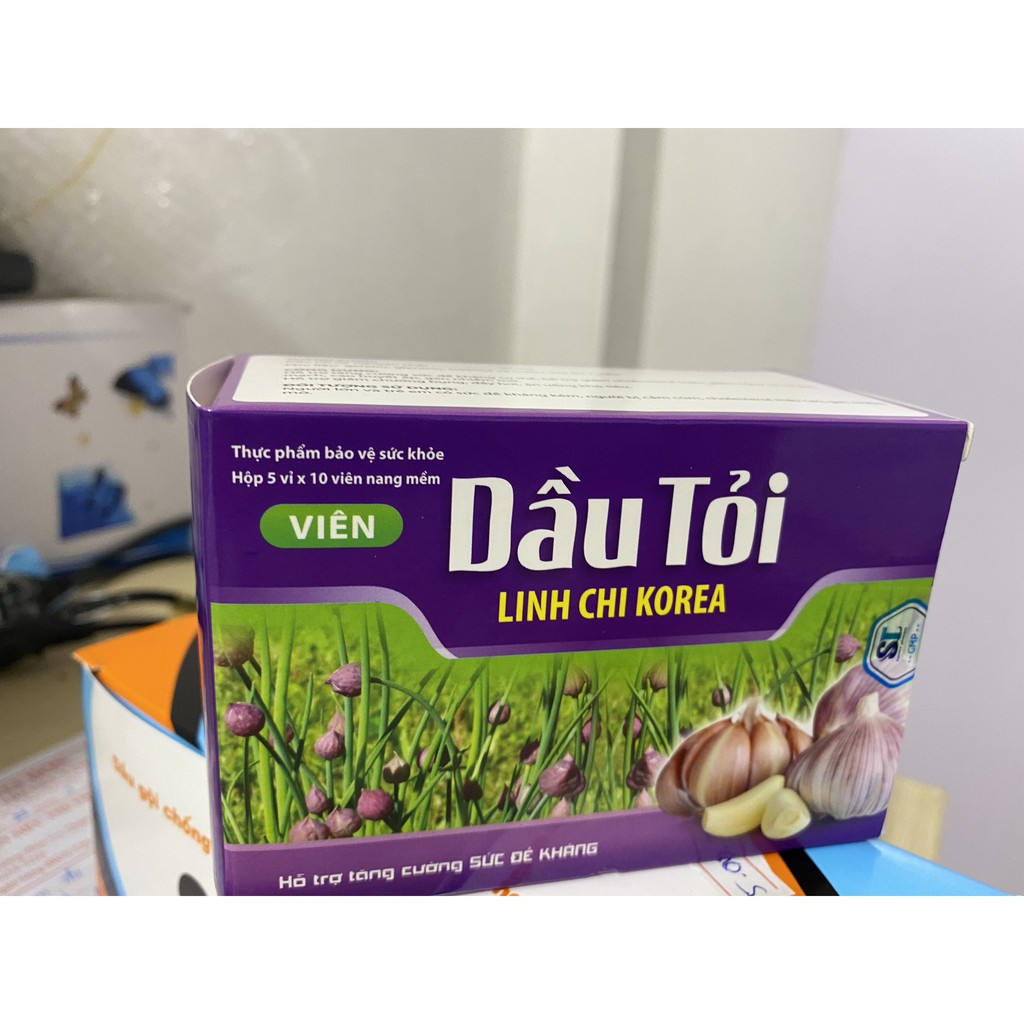 Tinh Dầu Tỏi hộp 50 viên nang mềm bồi bổ cơ thể, giảm mỡ trong máu, bảo vệ tim mạch, chống lão hóa da