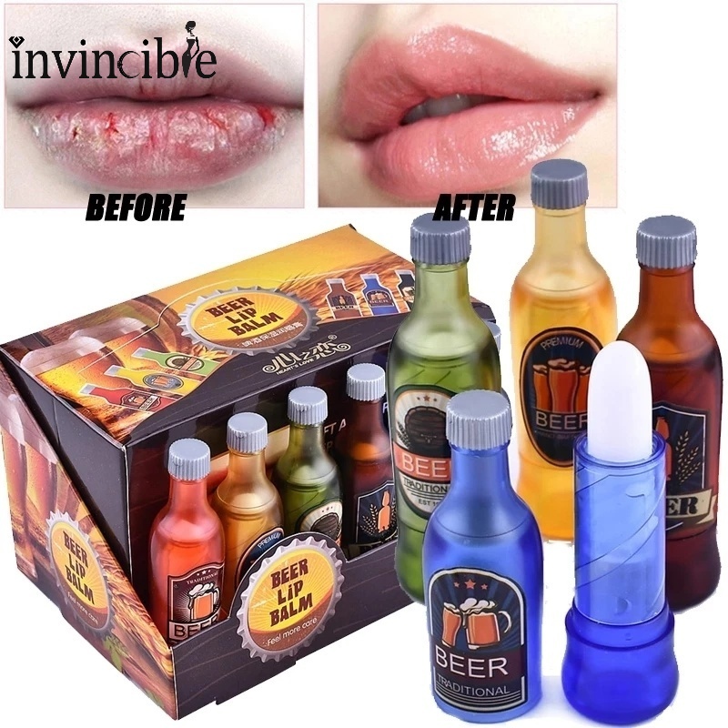 Son Dưỡng Môi Không Màu Thiết Kế Hình Chai Bia Sáng Tạo