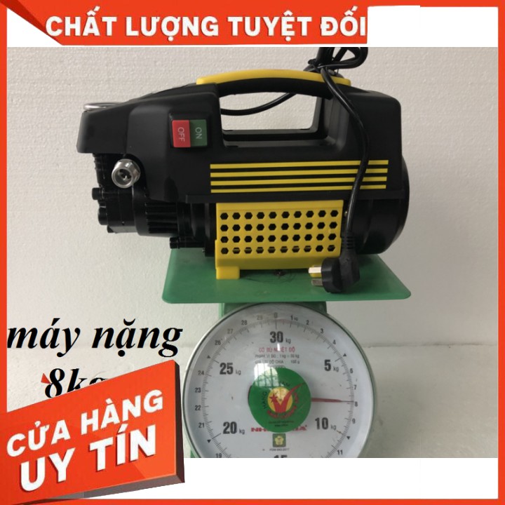 Máy rửa xe tự hút nước áp lực cao, công suất 1800w, tặng kèm bình xịt xà phòng - RX10M