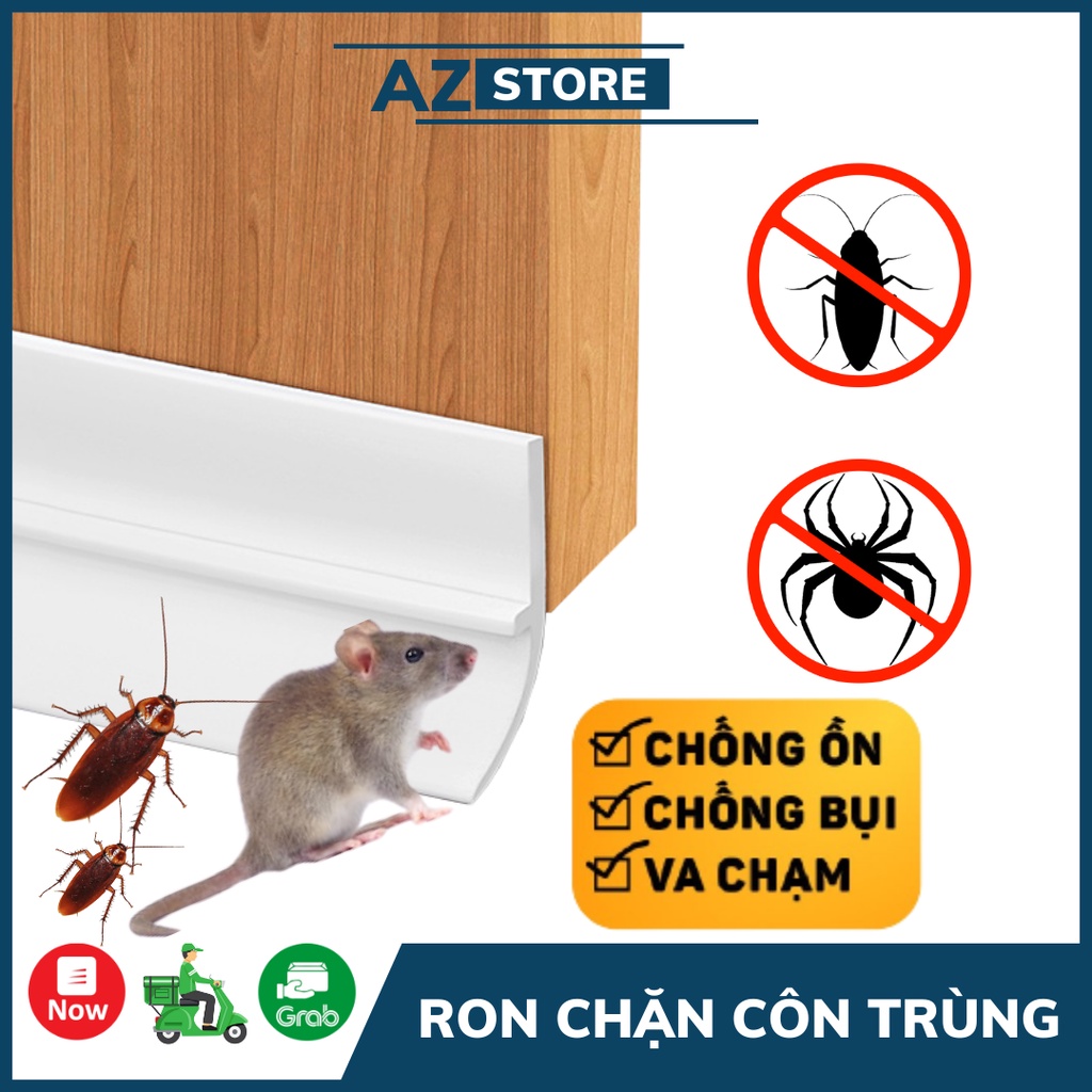 Gioăng chặn cửa PVC dài 1 mét, dán chân cửa chống bụi chống côn trùng - AZ Store
