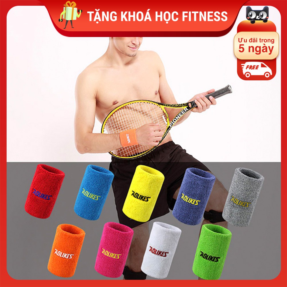 Băng Cổ Tay Thấm Mồ Hôi Chơi Thể Thao Thoáng Mát