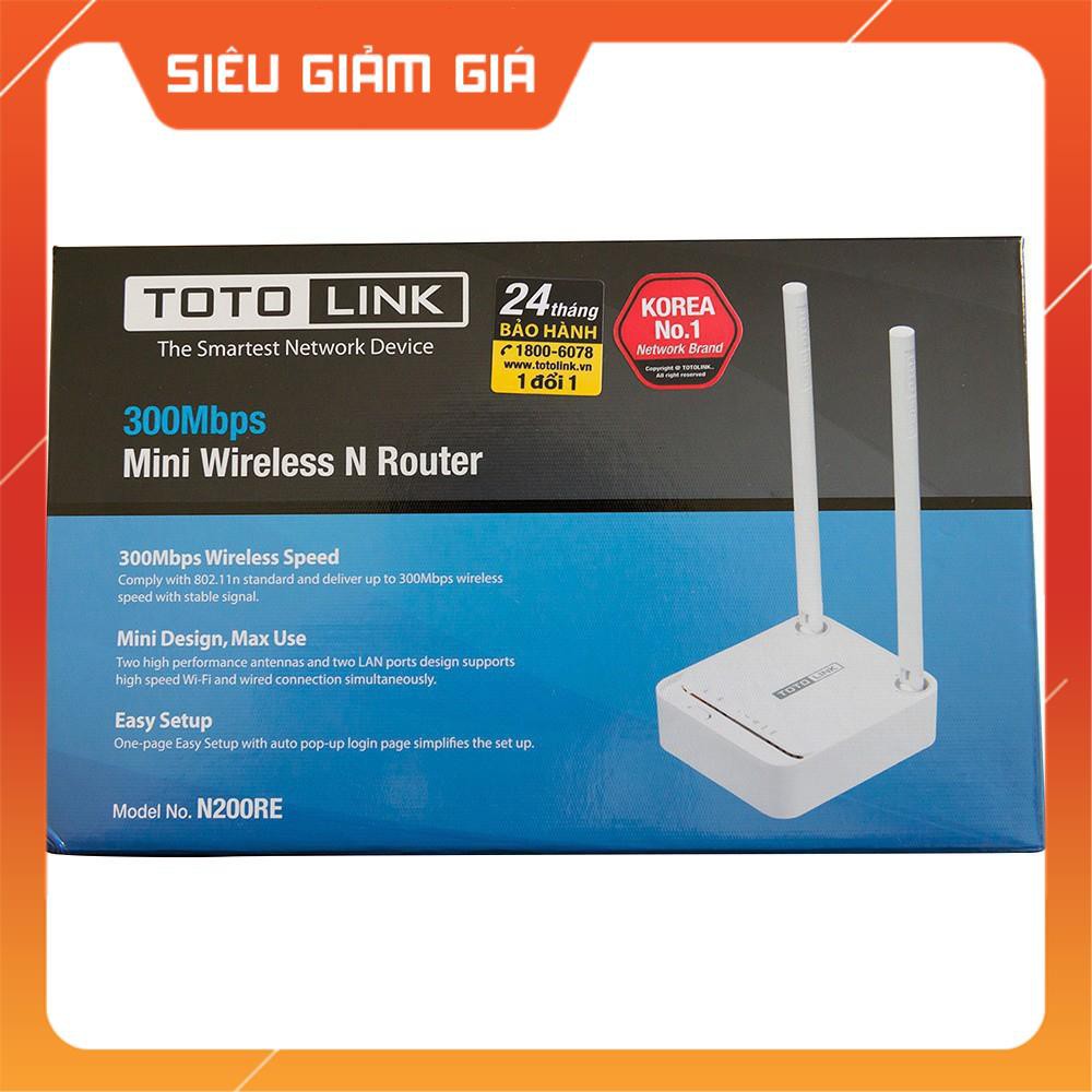 Bộ Phát Wifi Chuẩn N Tốc Độ 300Mbps TotoLink N200RE-V3