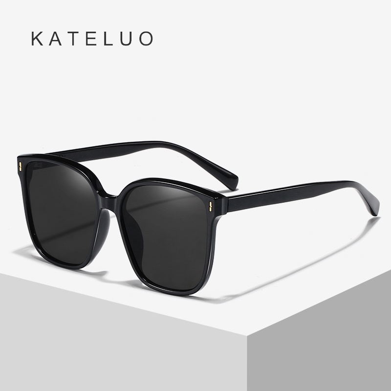 Kính mát lái xe KATELUO A0716 gọng vuông phong cách cho nam nữ