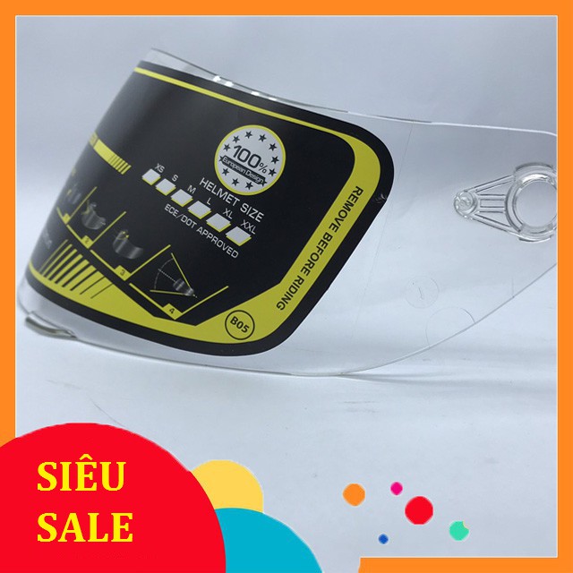 Kính rời thay thế cho mũ bảo hiểm Royal mã M179 - M138 - M137 - M168 lật hàm - Chính hãng chất lượng