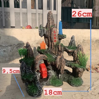 [MS 35] Núi Võ Đang Sủi Ox i Có Bánh Xoay Trang Trí Hòn Non Bộ, Hồ Cá, Sân Vườn...